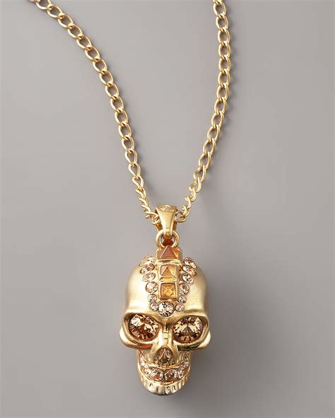 alexander mcqueen necklace skull.